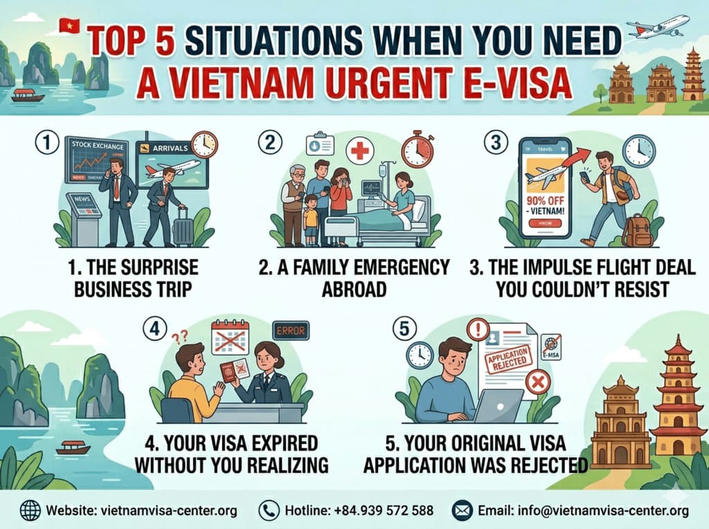 Top 5 Situations When You Need a Vietnam Urgent E-Visa