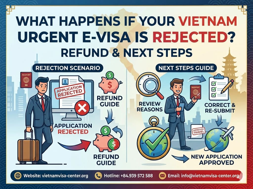 What Happens If Your Vietnam Urgent E-Visa Is Rejected? Refund & Next Steps